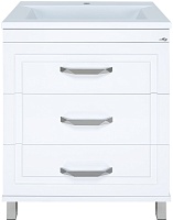 Misty Тумба под раковину Терра 70 3 ящика белая